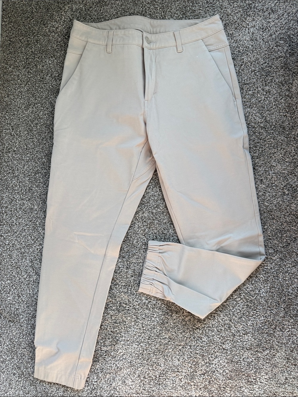 BYLT Basics Light Beige Jogger Chino Pants